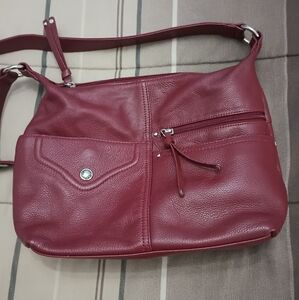 Stone&Co Red‎ Genuine Leather Shoulder Bag